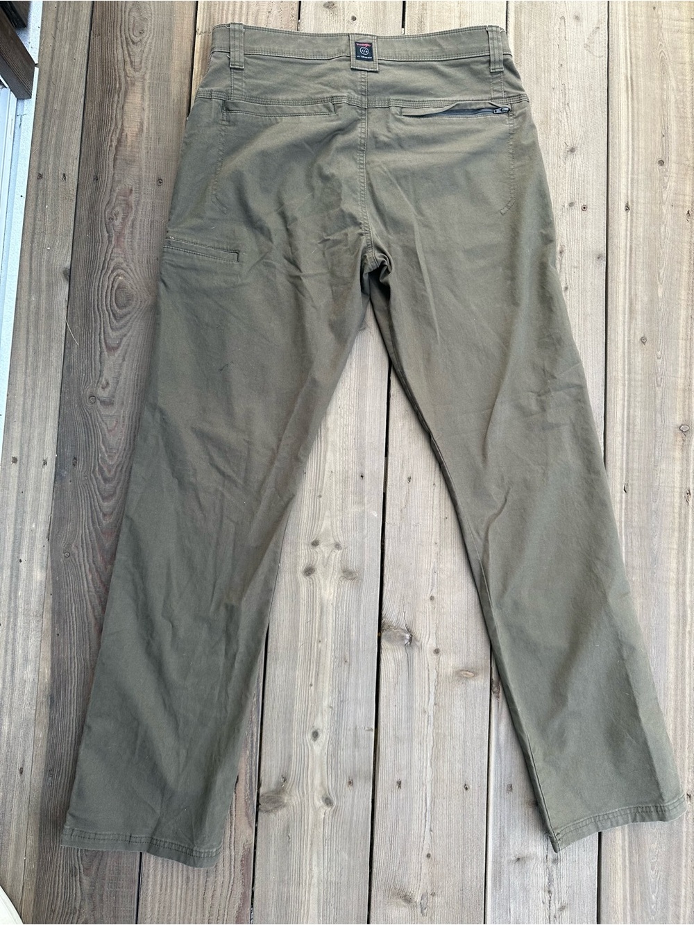 Wrangler ATG Men's Mountain Utility Canvas Pants 34x34 Olive Green Sea Turtle - Picture 4 of 5